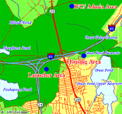 Street Map of Blue Hills Nike Site
